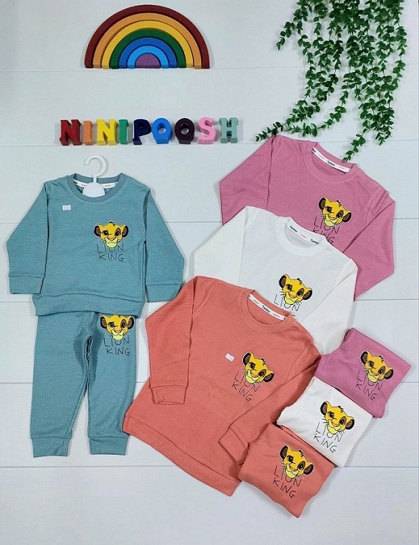 لباس کودک نی نی پوش مشهد (1) بلوز شلوار طرح شیرشاه