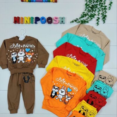 بلوز شلوار طرح بهترین دوستان