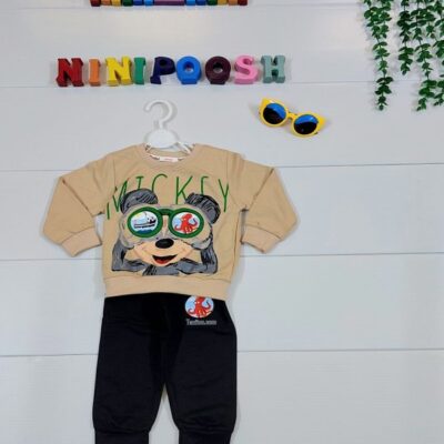 بلوز شلوار طرح میکی موس دریانورد