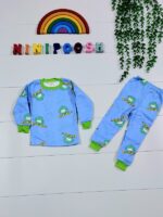 بلوز شلوار وارداتی توکرکی طرح دایناسور کوچولو