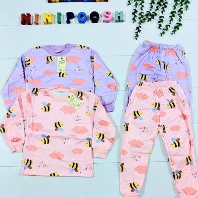 بلوز شلوار وارداتی توکرکی طرح زنبور