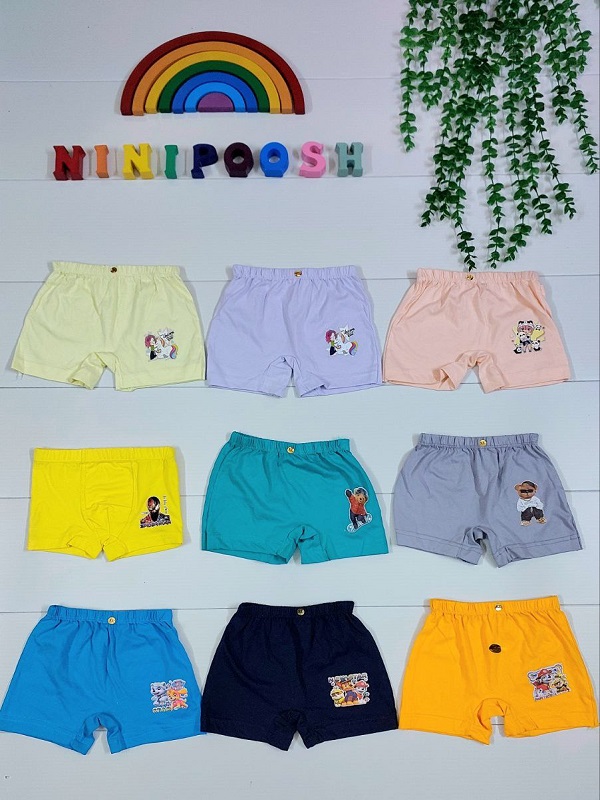 لباس کودک نی نی پوش مشهد (10) شورت پادار طرحدار دخترانه و پسرانه