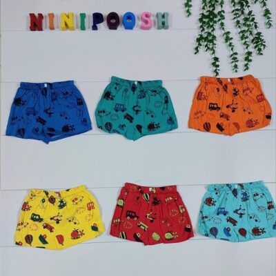 شورت پادار طرح ماشین