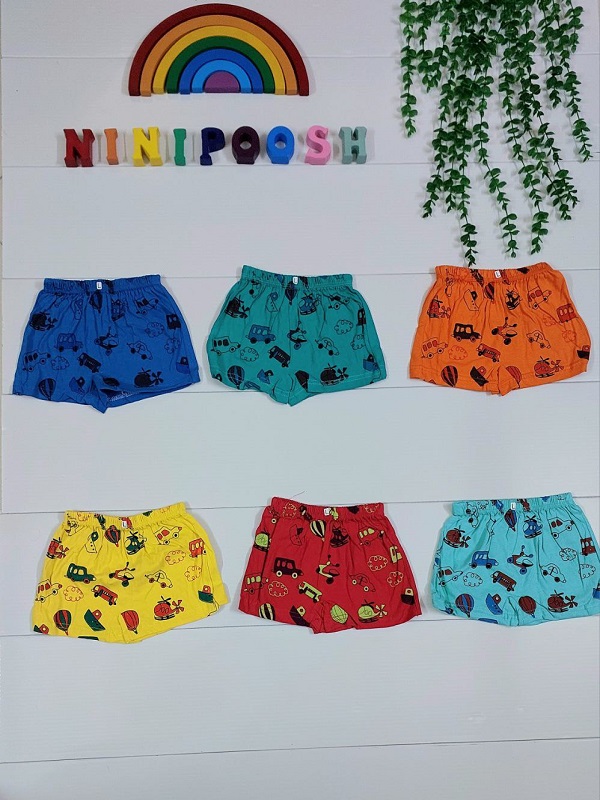 لباس کودک نی نی پوش مشهد (12) شورت پادار طرح ماشین