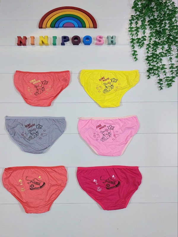 لباس کودک نی نی پوش مشهد (14) شورت اسلیپ پشت چاپ دخترانه