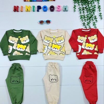 بلوز شلوار طرح کله خرس