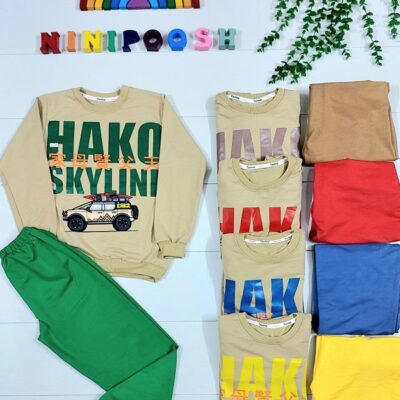 بلوز شلوار طرح ماشین آفرود