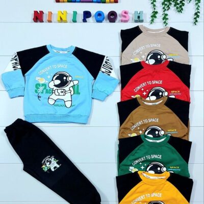 بلوز شلوار طرح فضانورد