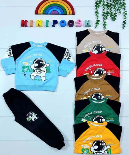 بلوز شلوار طرح فضانورد