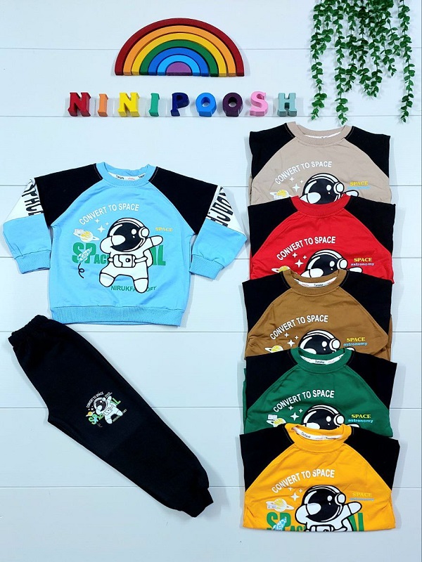 لباس بچگانه نی نی پوش مشهد (26) بلوز شلوار طرح فضانورد