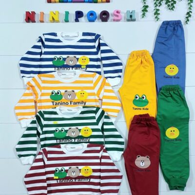 بلوز شلوار طرح جوجه، تدی، قورباغه