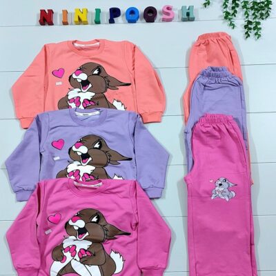 بلوز شلوار طرح خرگوش ملوس