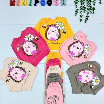 بلوز شلوار طرح جوجه تیغی سایز35،40،45