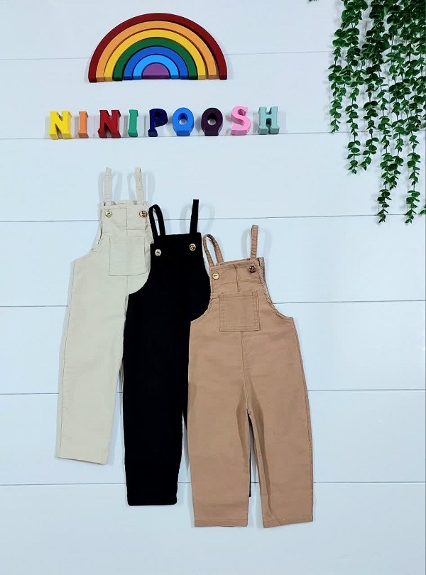 لباس بچگانه نی نی پوش مشهد (43) نی نی پوش مشهد بیلر سرهمی پیش بندی لی