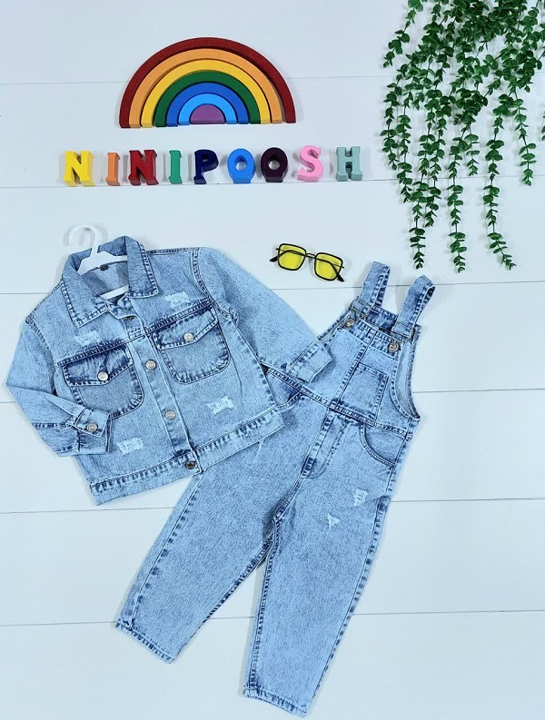 لباس بچگانه نی نی پوش مشهد (9) نی نی پوش مشهد کت و بیلر جین بچگانه